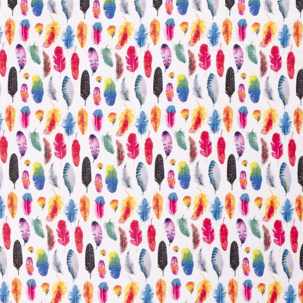 Double gaze tissu Blanc mat 