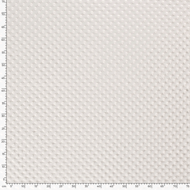 Minky fabric Unicolour Off White