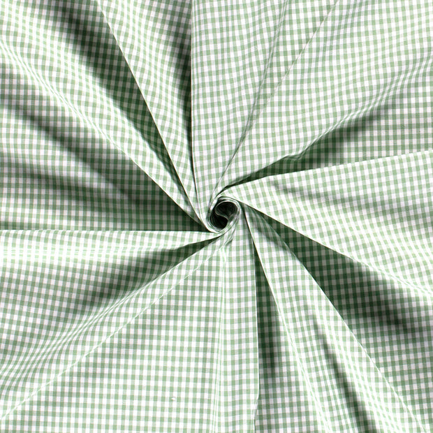 Cotton Poplin Yarn Dyed fabric Mint 