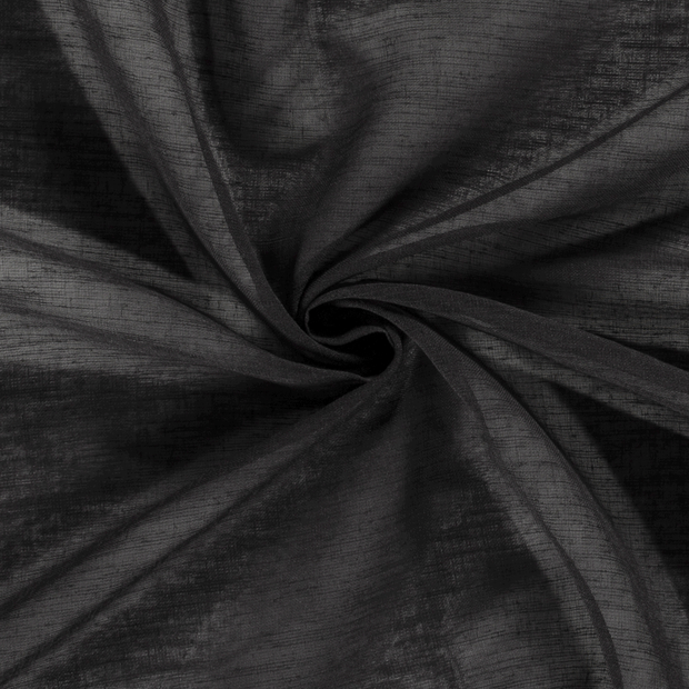 Inbetween fabric Unicolour Black