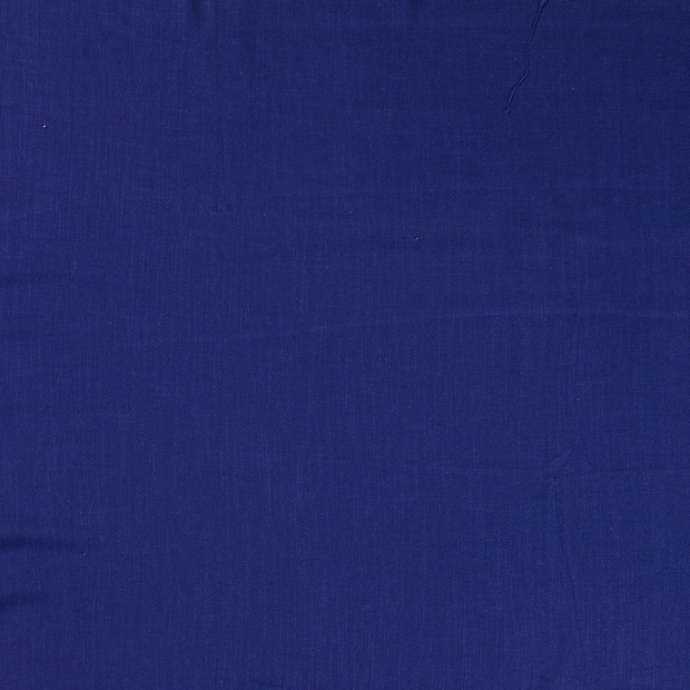 Viscose Lin Chaine et Trame tissu Cobalt mat 