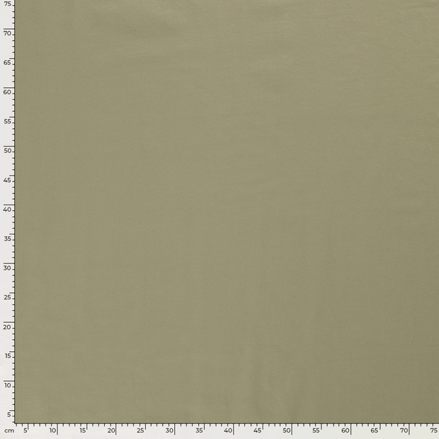 French Terry fabric Unicolour Olive Green