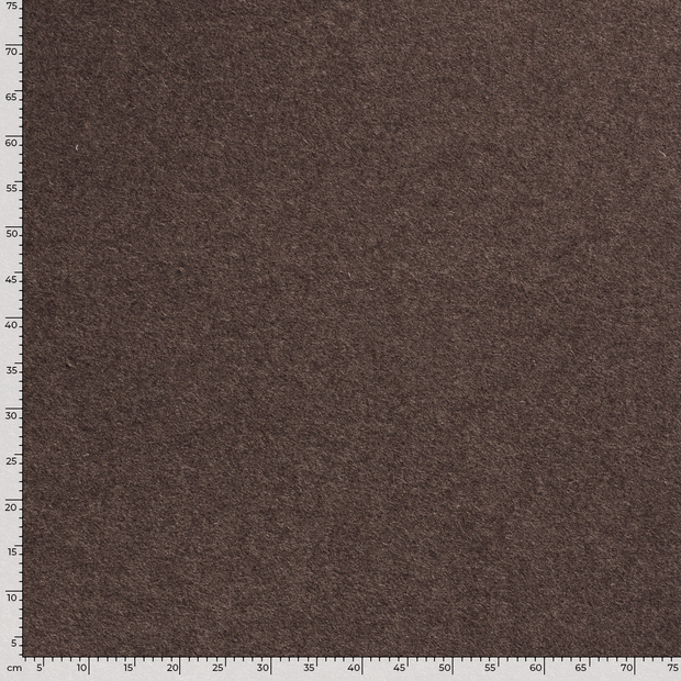Wool Boucle fabric Unicolour Brown