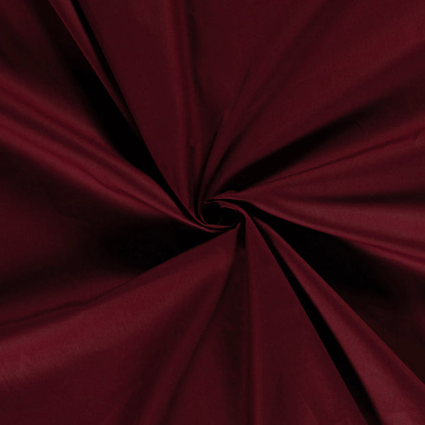 Cotton Poplin fabric Bordeaux 