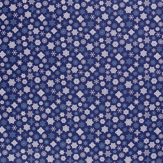 Cotton Poplin fabric Navy 