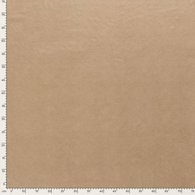 Suede leather fabric Unicolour Beige