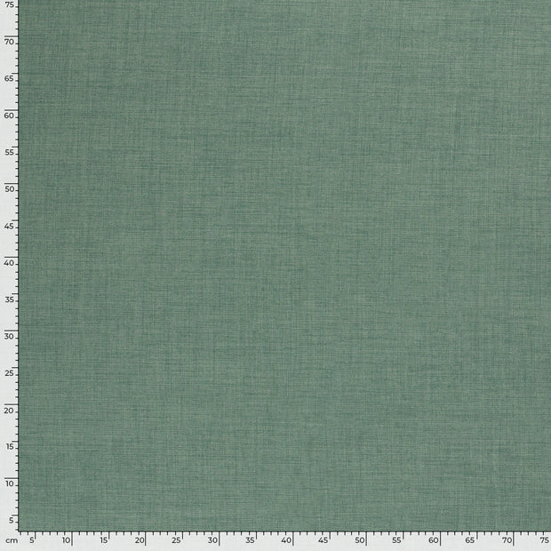 Aspect Lin tissu Unicolore Menthe foncée