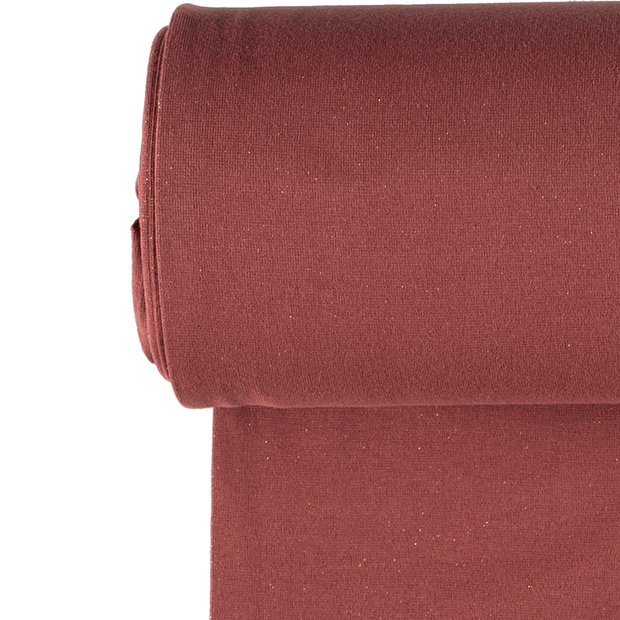 Cuff fabric Unicolour Redwood