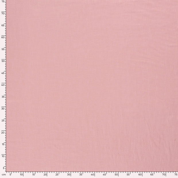 Ramie Lin tissu Unicolore Rose clair