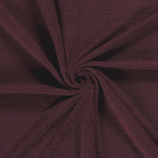 Frotté tissu Bordeaux 