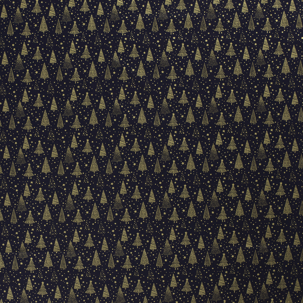 Cotton Poplin fabric Navy 