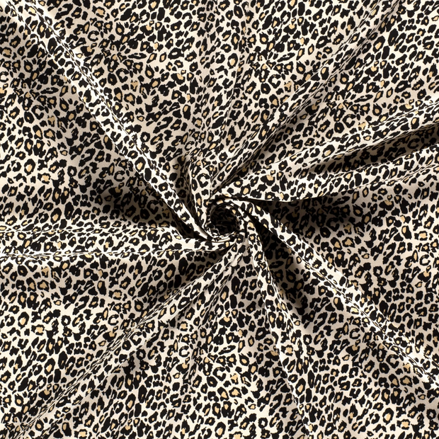 Viscose Twill fabric Beige printed 
