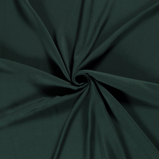 Viscosa Poplin tela Verde oscuro 