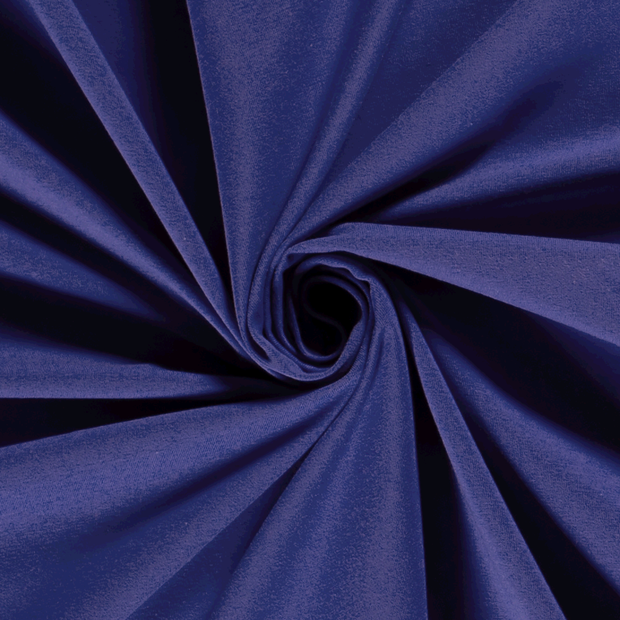 Cotton Jersey fabric Unicolour Cobalt