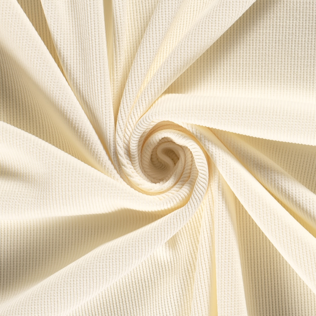 Babycord 21w fabric Unicolour Off White
