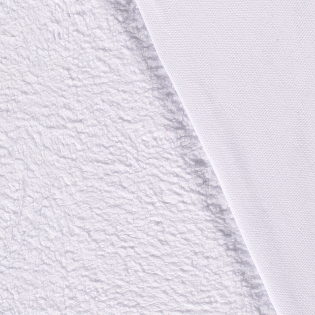 Teddy fabric Unicolour brushed 