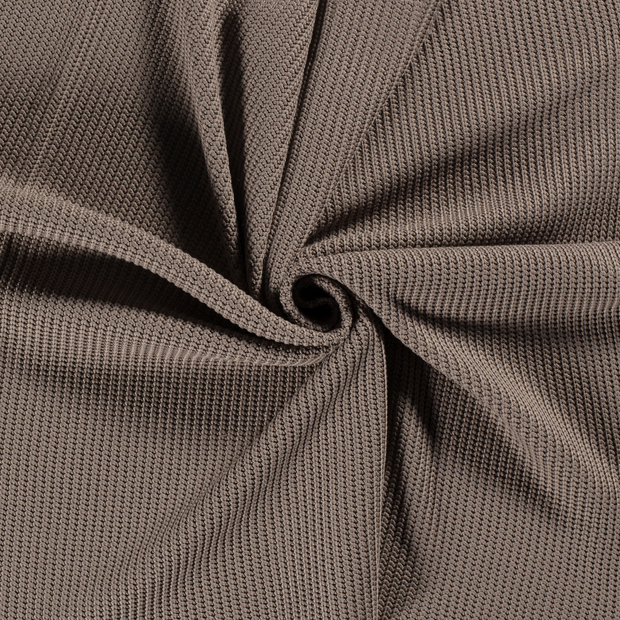 Heavy Knit fabric Taupe Grey 