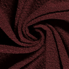 Bouclé Unicolore Bordeaux