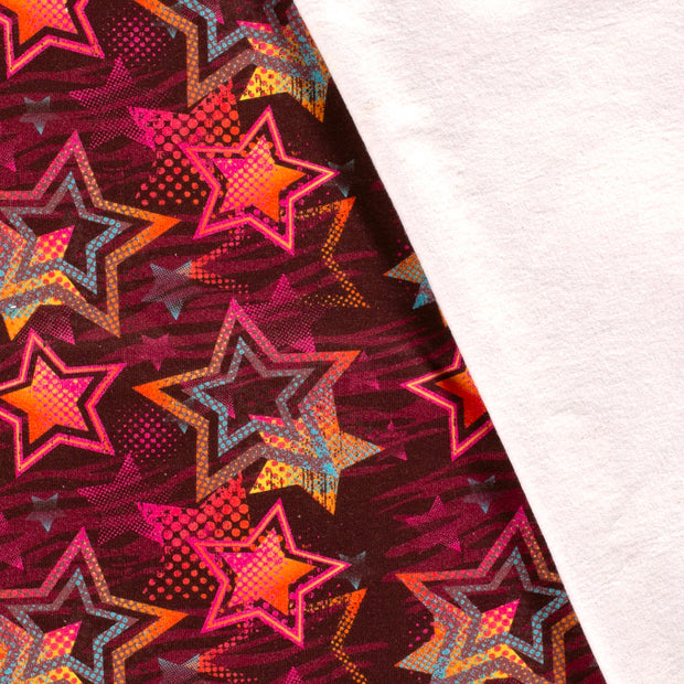 Jogging fabric Stars digital printed 