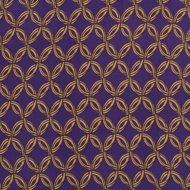 Viscose Nylon Crepe fabric Purple 