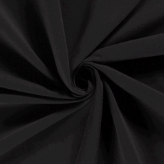 French Terry recyclé Unicolore Noir