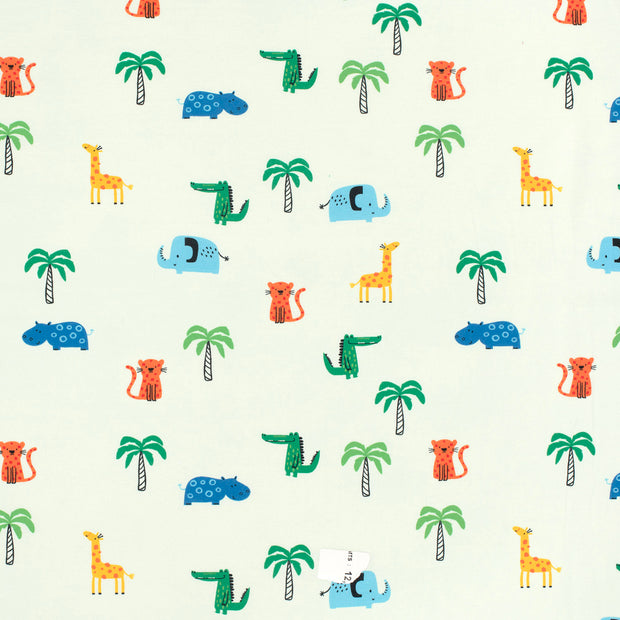 Katoen Jersey stof Mint zacht 