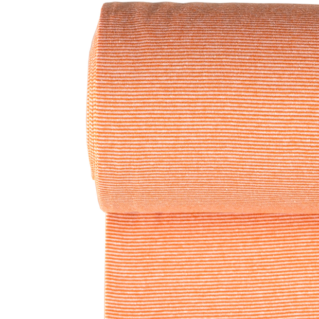 Cuff Material Yarn Dyed fabric Stripes Orange