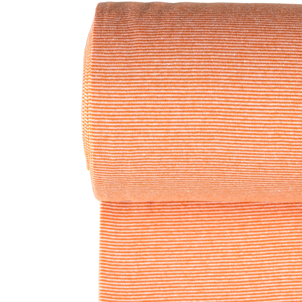 Bord Cote Fil Teint tissu rayures Orange