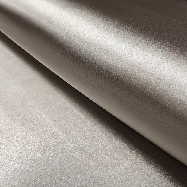 Satin Stretch fabric Unicolour Light Grey