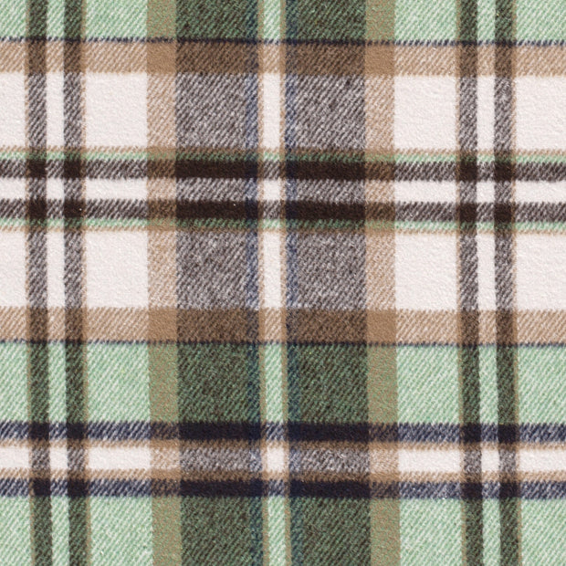Jacquard fabric Checks Green
