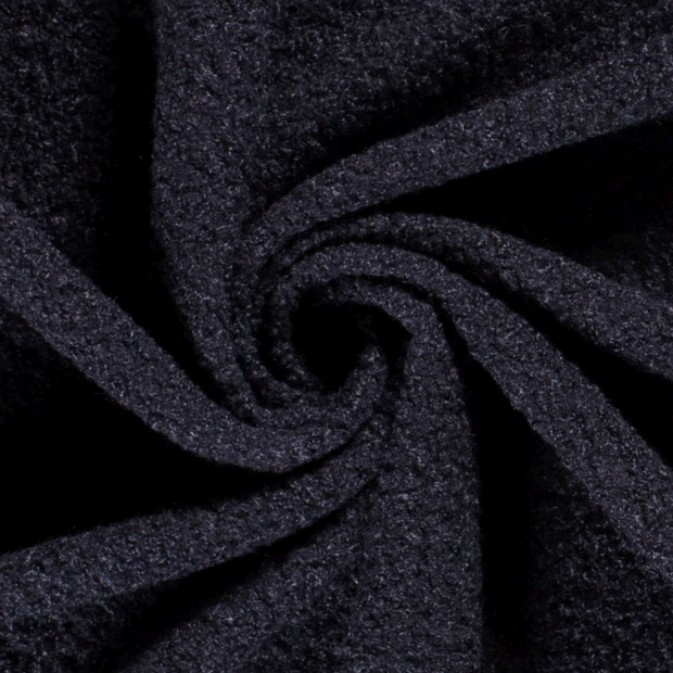 Bouclé fabric Unicolour Navy