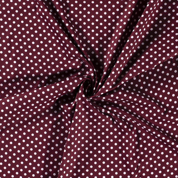 Cotton Poplin fabric Red printed 