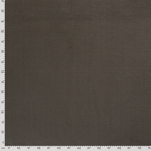 Polar Fleece fabrik Uni Taupe Grau