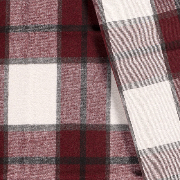 Jacquard tissu Carreaux brossé 