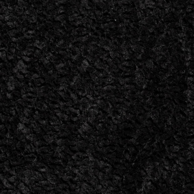 Fake Fur fabric Unicolour Black