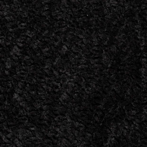 Fake Fur fabric Unicolour Black