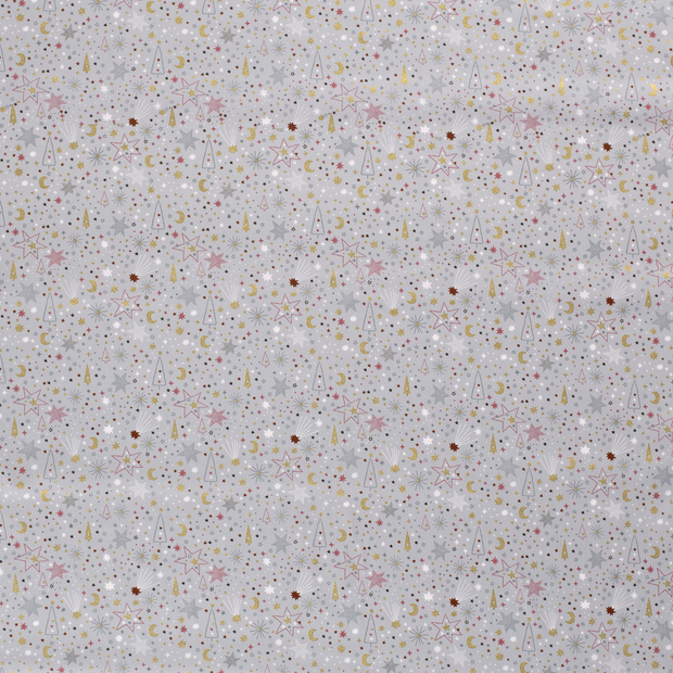 Cotton Poplin fabric Grey 