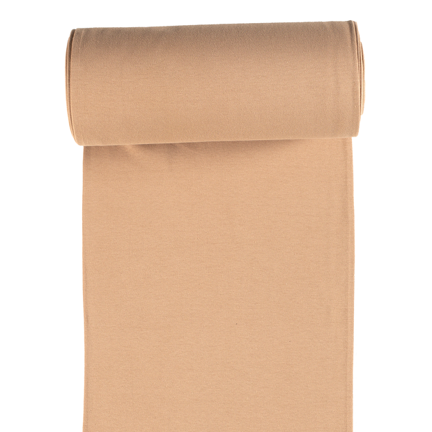 Cuff Material GOTS organic fabric Camel matte 