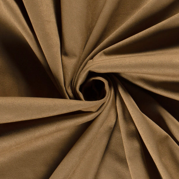 Suede leather fabric Unicolour Camel