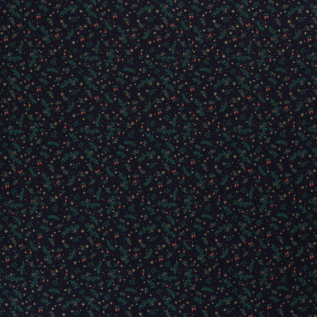 Cotton Poplin fabric Navy 