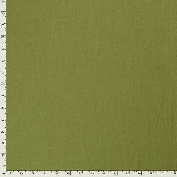 Woven Viscose Linen fabric Unicolour Lime Green