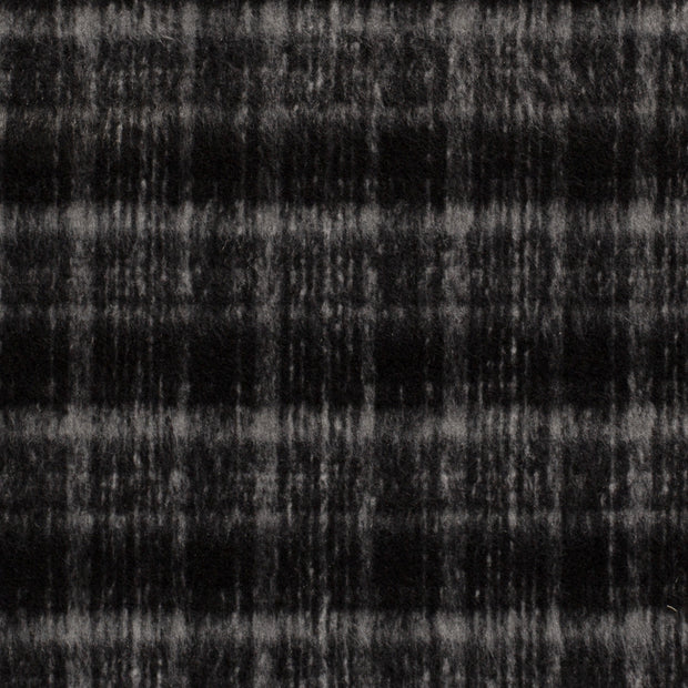 Jacquard tela Cuadros Negro