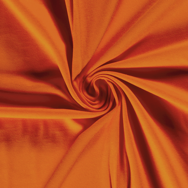 Piqué tissu Unicolore Orange