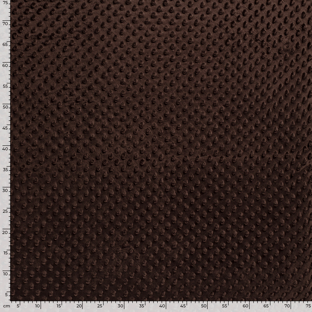 Minky fabric Unicolour Dark Brown