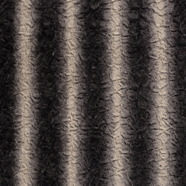Fausse Fourrure tissu Noir mat 