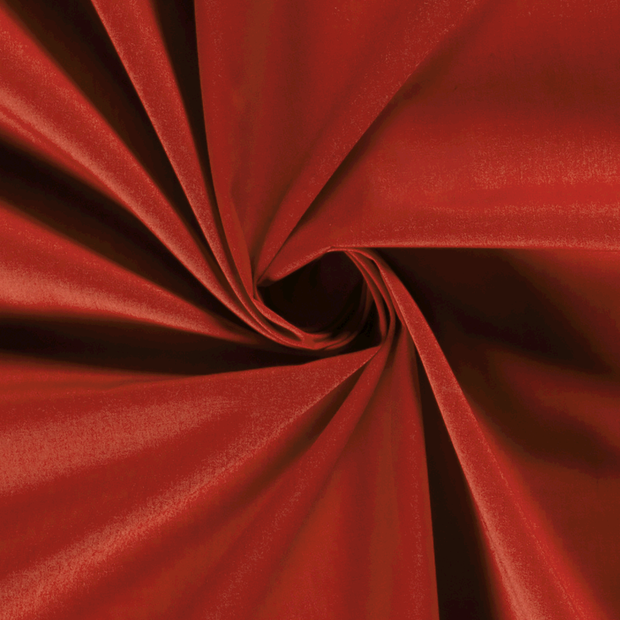 Cotton Poplin fabric Unicolour Red