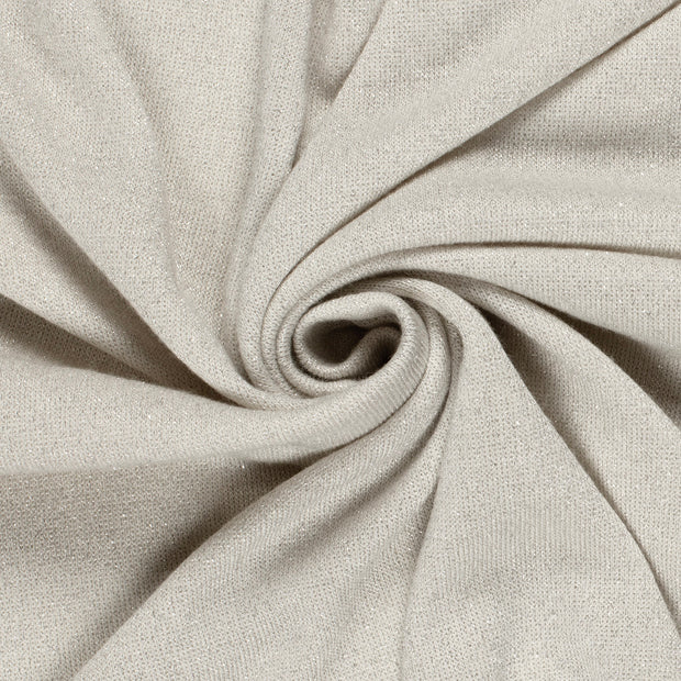 Heavy Knit fabric Melange Off White