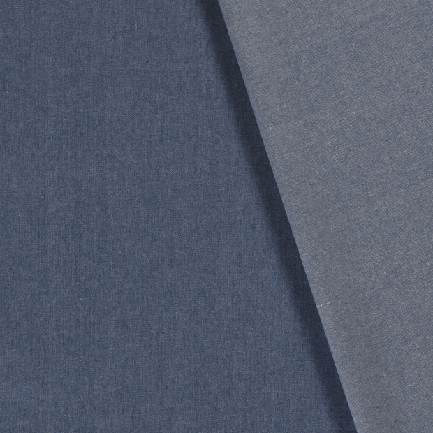 Denim fabric Unicolour pre-washed 