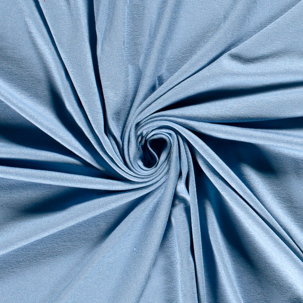 Jersey de Viscose tissu Unicolore Bleu bébé