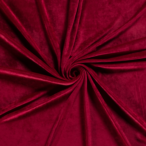 Velvet fabric Dark Red 